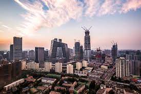 Panoramic view of Beijing's iconic university campuses, symbolizing the city's academic prestige