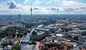 Academic Jobs Panoramic view of Berlin highlighting its educational and cultural landmarks